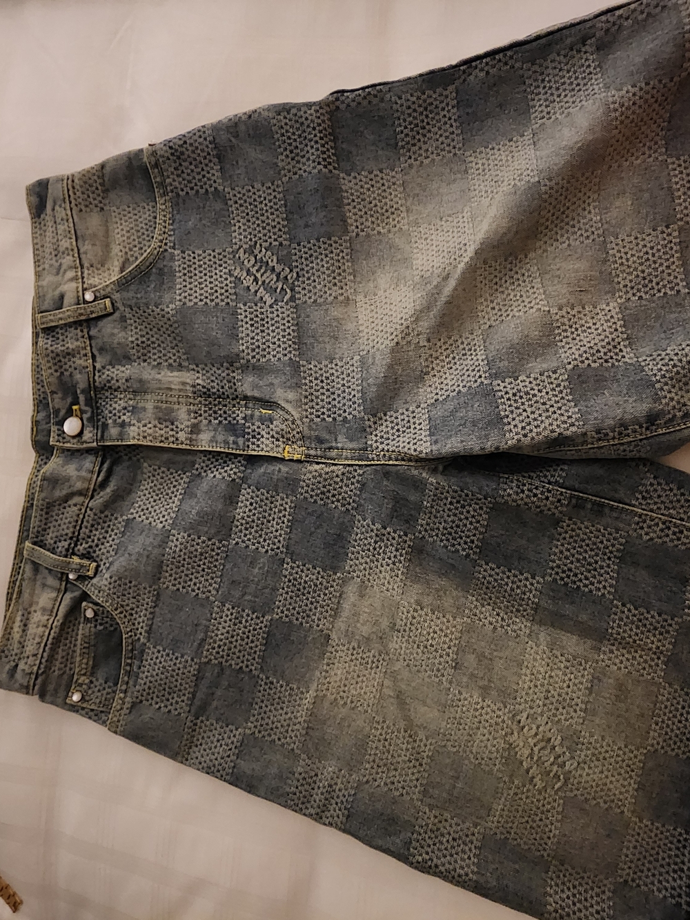 Louis Vuitton 3D Damier Denim Shorts - Picture 6 of 13